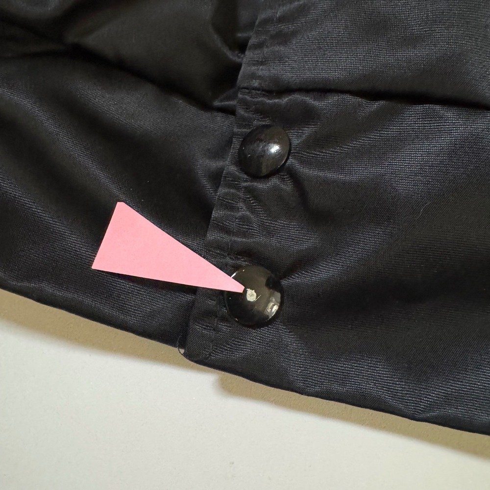 Vintage Hartwell Lady Oly Hoopster Black Satin Bomber Jacket XL Made in USA 770 - Picture 14 of 14